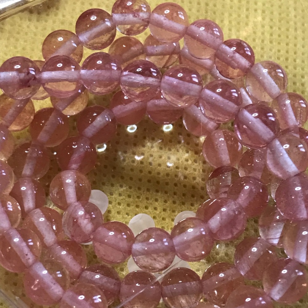 Cherry Quartz Glass